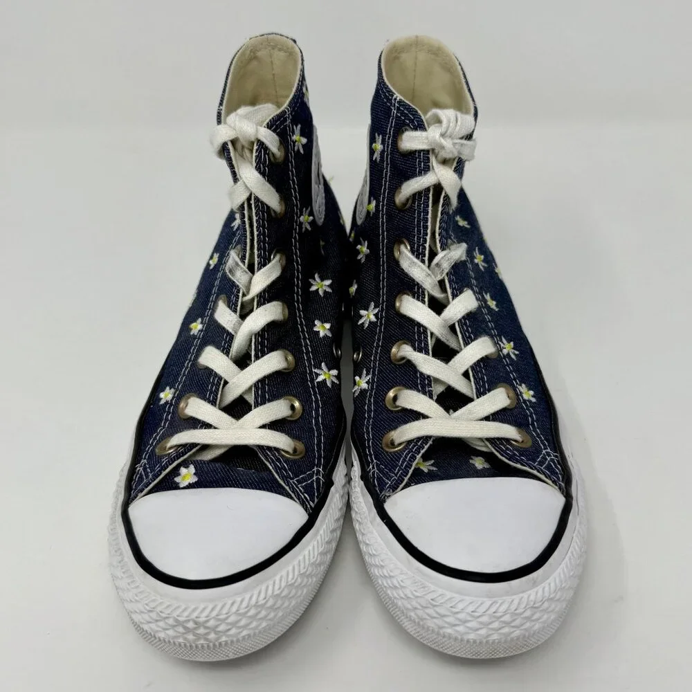 Converse Chuck Taylor All Star Hi Denim Daisy High Tops - Picture 3 of 8
